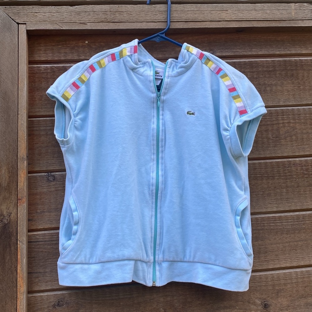 Lacoste sleeveless warmup jacket/vest